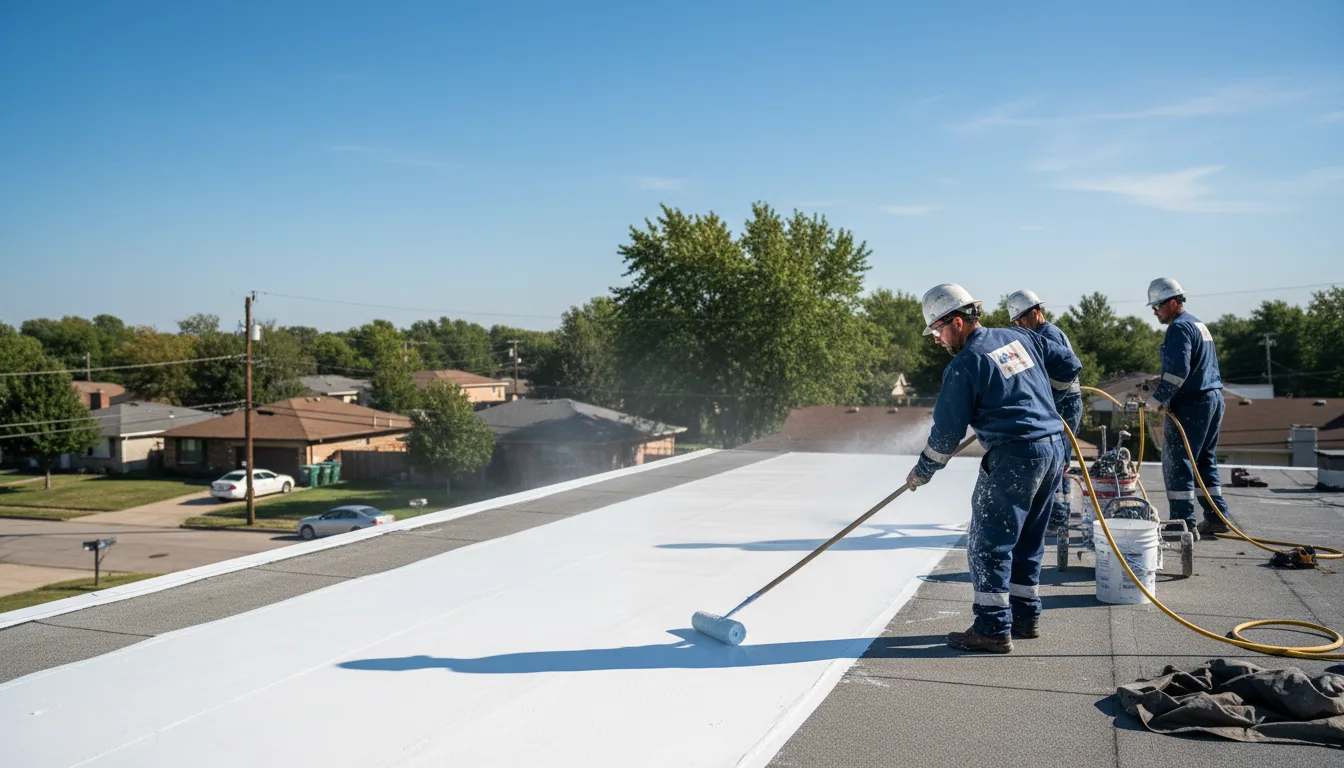 Commercial roof coating in Robert, LA near me